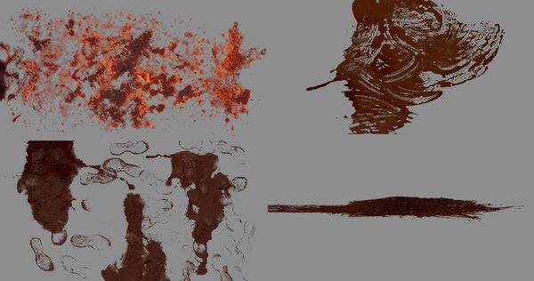 Blood Pools Vol. 2 25 Aftermath Textures vfx asset stock footage