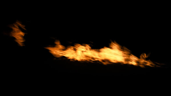 Windy Fires Slow Motion Side 1 vfx asset stock footage