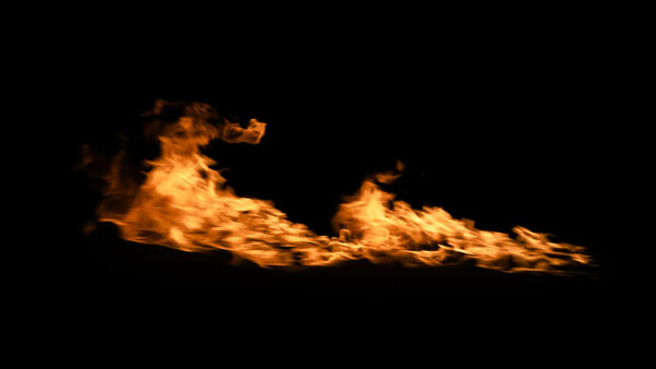 Windy Fires Slow Motion Side 2 vfx asset stock footage