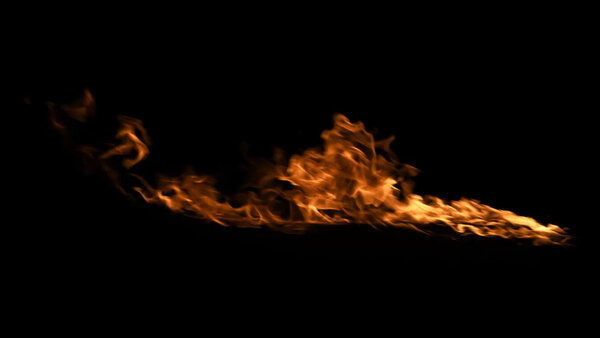 Windy Fires Slow Motion Side 3 vfx asset stock footage