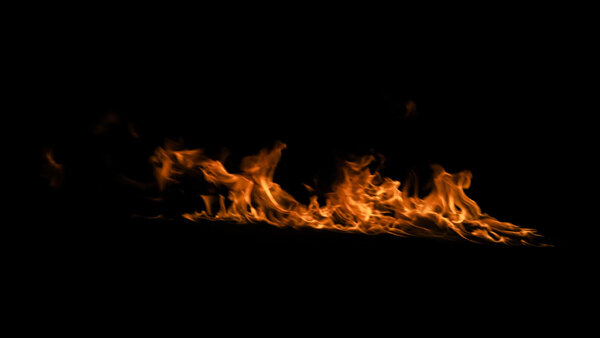 Windy Fires Slow Motion Side 4 vfx asset stock footage