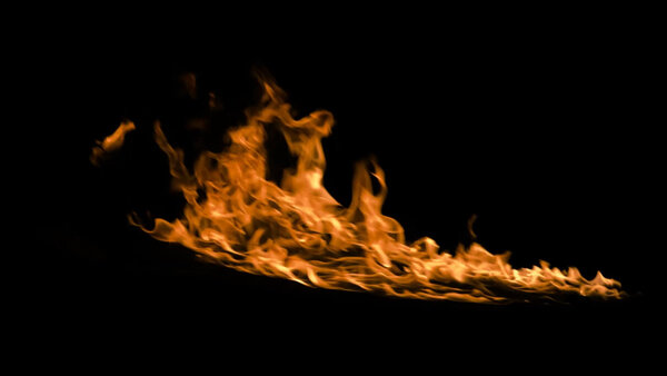 Windy Fires Slow Motion Side 5 vfx asset stock footage