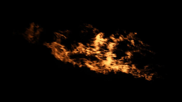Windy Fires Slow Motion High Angle Side 2 vfx asset stock footage