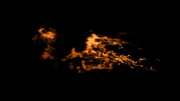 Windy Fires Slow Motion High Angle Side 3 vfx asset stock footage