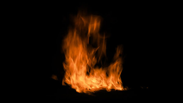 Windy Fires Windy Fire At Cam 2 vfx asset stock footage