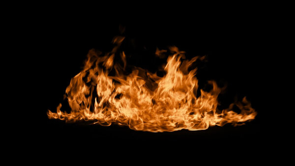 Windy Fires Slow Motion At Cam 1 vfx asset stock footage