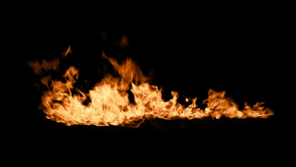 Windy Fires Slow Motion At Cam 2 vfx asset stock footage