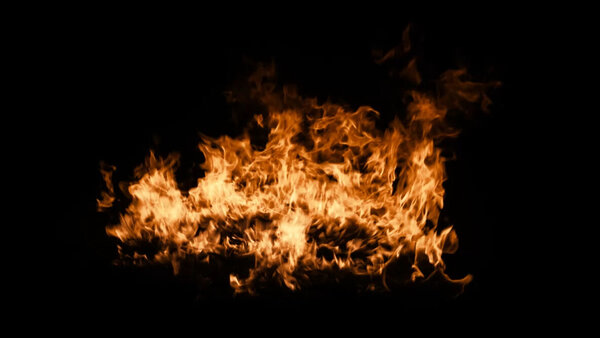 Windy Fires Slow Motion Away From Cam 1 vfx asset stock footage