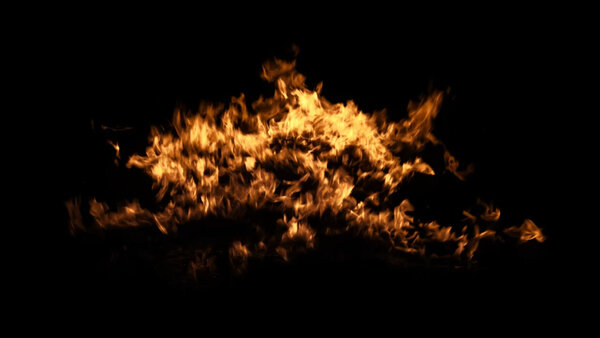 Windy Fires Slow Motion Away From Cam 2 vfx asset stock footage