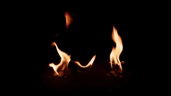 Small Fires High Angle Small Fire 1  vfx asset stock footage
