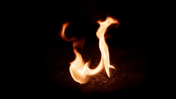 Small Fires Slow Motion High Angle Fire 1  vfx asset stock footage