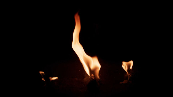 Small Fires Slow Motion High Angle Fire 2 vfx asset stock footage