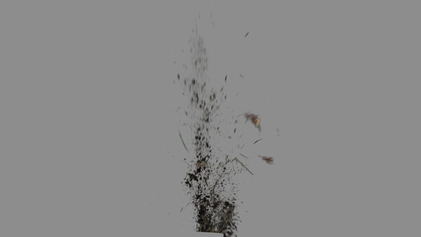 Grass & Leaves Bullet Hits Grass Bullet Hit 1 vfx asset stock footage