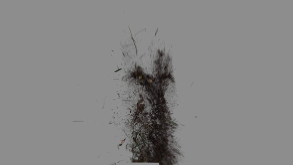 Grass & Leaves Bullet Hits Grass Bullet Hit 9 vfx asset stock footage