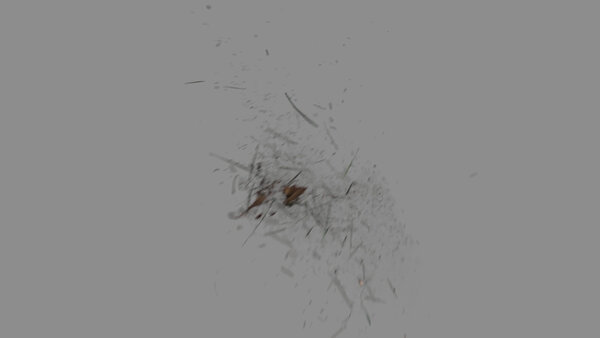 Grass & Leaves Bullet Hits Angled Grass Hit 3 vfx asset stock footage