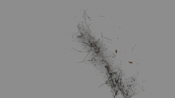 Grass & Leaves Bullet Hits Angled Grass Hit 5 vfx asset stock footage