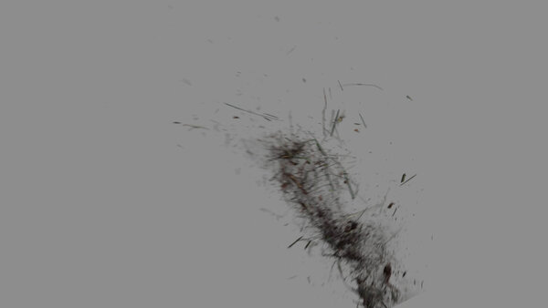 Grass & Leaves Bullet Hits Angled Grass Hit 7 vfx asset stock footage