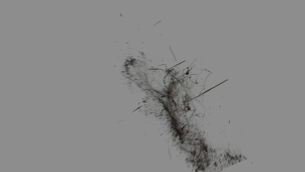 Grass & Leaves Bullet Hits Angled Grass Hit 8 vfx asset stock footage