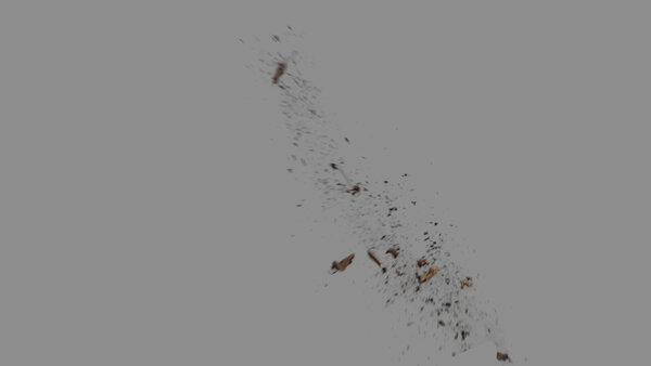 Grass & Leaves Bullet Hits Angled Leaves Hit 1 vfx asset stock footage