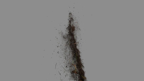 Grass & Leaves Bullet Hits Slow Motion Grass Hit 6 vfx asset stock footage