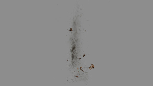 Grass & Leaves Bullet Hits Slow Motion Leaves Hit 2 vfx asset stock footage