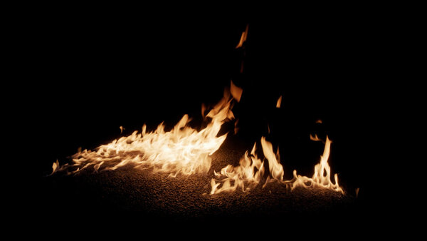Fire Ignitions Ignition Towards Camera 1 vfx asset stock footage