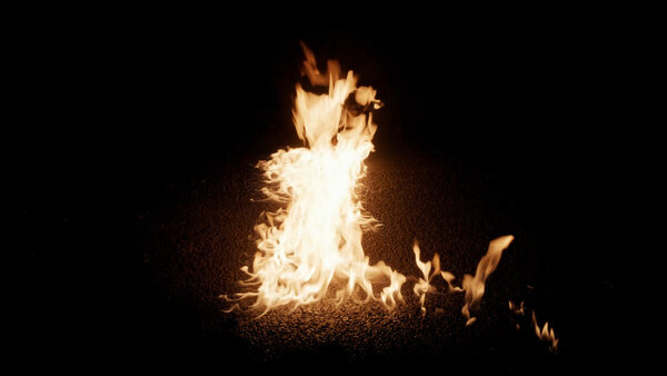 Fire Ignitions Ignition Away From Cam 2 vfx asset stock footage