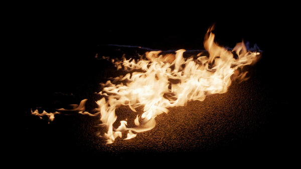 Fire Ignitions Ignition Away From Cam 5 vfx asset stock footage