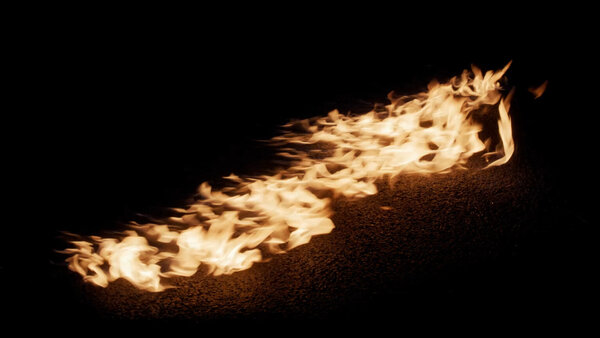 Fire Ignitions Ignition Away From Cam 6 vfx asset stock footage