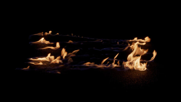 Fire Ignitions Ignition Away From Cam 8 vfx asset stock footage