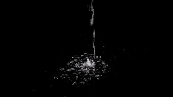 Small Water Drops & Streams High Angle Stream Stopping 3 vfx asset stock footage