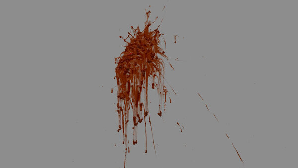 Brain Splatters Sideways Brain Splatter 15 vfx asset stock footage