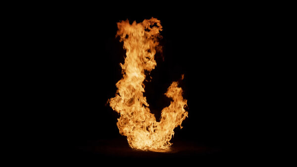 Ground Fire Vol. 3 Slo-Mo Ground Fire Front 2 vfx asset stock footage