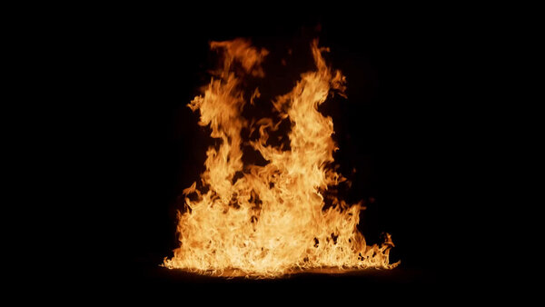 Ground Fire Vol. 3 Slo-Mo Ground Fire Front 3 vfx asset stock footage