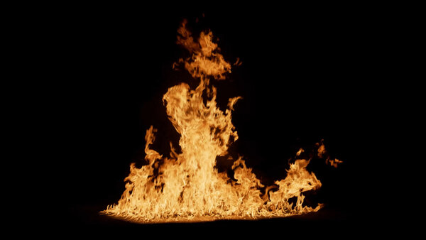 Ground Fire Vol. 3 Slo-Mo Ground Fire Front 4 vfx asset stock footage