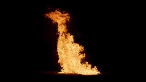 Ground Fire Vol. 3 Slo-Mo Large Ground Fire Front 2 vfx asset stock footage
