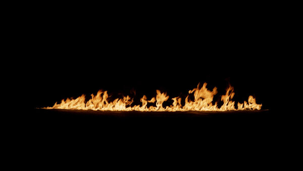 Ground Fire Vol. 3 Fire Trail Sideways 2 vfx asset stock footage