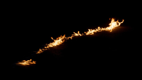 Ground Fire Vol. 3 Fire Trail Diagonal 2 vfx asset stock footage