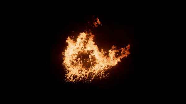 Ground Fire Vol. 3 Slo-Mo Ground Fire High 1 vfx asset stock footage