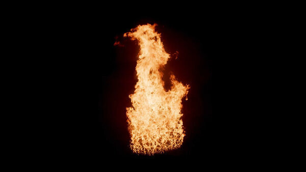 Ground Fire Vol. 3 Slo-Mo Large Fire High 2 vfx asset stock footage