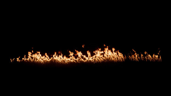 Ground Fire Vol. 3 Fire Trail High Angle 1  vfx asset stock footage