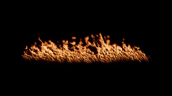 Ground Fire Vol. 3 Fire Trail High Angle 2 vfx asset stock footage