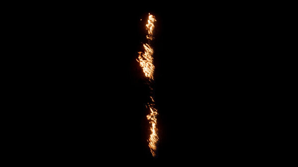 Ground Fire Vol. 3 Fire Trail High Angle 3 vfx asset stock footage