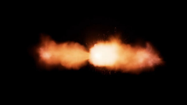 Muzzle Flashes Vol. 3 50 Cal Sniper Off-Center 2 vfx asset stock footage