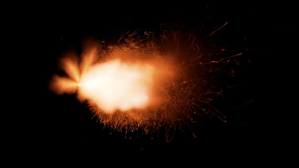 Muzzle Flashes Vol. 3 M4 Carbine Angled Automatic 1 vfx asset stock footage