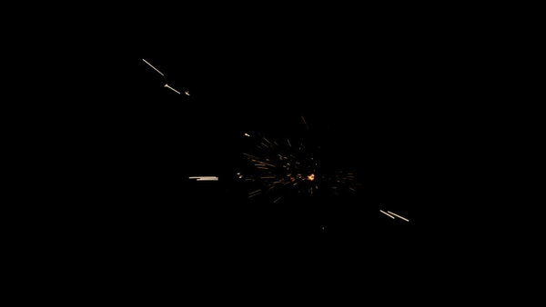 Spark Ricochet Hits Spark Ricochet Front 7 vfx asset stock footage