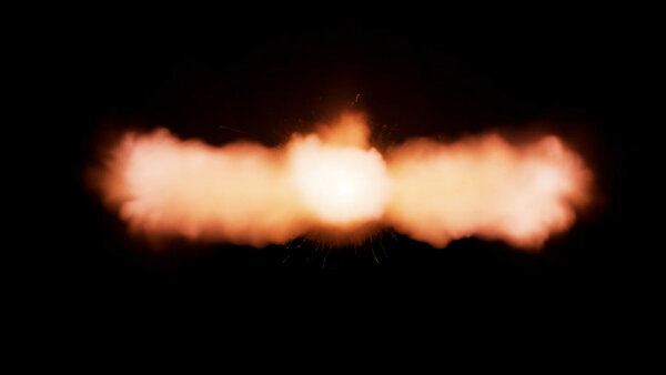 Muzzle Flashes Vol. 3 50 Cal Sniper Front 1 vfx asset stock footage