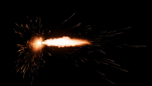 Muzzle Flashes Vol. 3 HK416 Side Semi-Auto 2 vfx asset stock footage