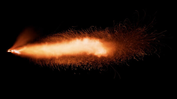 Muzzle Flashes Vol. 3 M4 Carbine Side Automatic 1 vfx asset stock footage