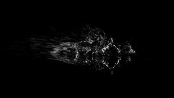 Foot Splashes Single Steps Side 2 vfx asset stock footage